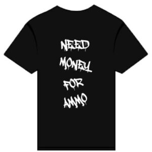 2A Essentials T-Shirt - NEED MONEY FOR AMMO - Black